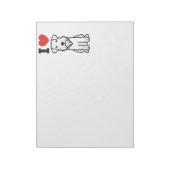 Bloc-note Miniature Schnauzer Dog Cartoon (Tourné)