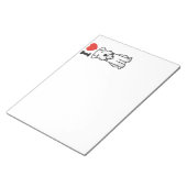 Bloc-note Miniature Schnauzer Dog Cartoon (Incliné)