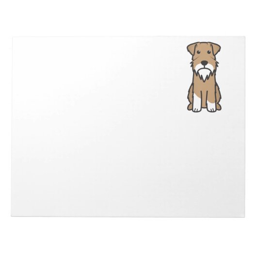 Bloc-note Miniature Schnauzer Dog Cartoon (Devant)