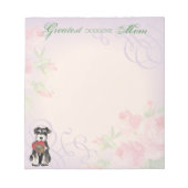 Bloc-note Miniature Schnauzer Heart Maman (Devant)
