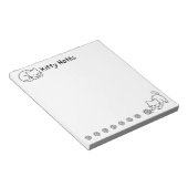 Bloc-note Minimal Cat Doodle Notepad (Incliné)