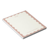 Bloc-note Minimal Modern Personalized Blush Notepad  (Incliné)