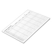 Bloc-note Minimal Neutral Weekly Schedule (Incliné)