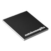 Bloc-note Minimalisme Moderne Élégant Entreprise Corporative (Incliné)