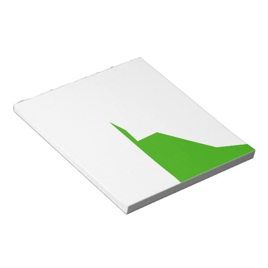 Bloc-note Minimalisme Vert Blanc (Incliné)