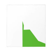 Bloc-note Minimalisme Vert Blanc (Devant)
