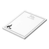 Bloc-note Minimalist Bunny And Eggs In Black Modern Easter (Tourné)