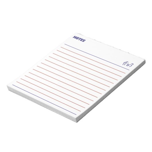 Bloc-note Minimalist cute bear note taking (Tourné)