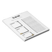 Bloc-note Minimalist Daily To-Do List Notepad | Productivity (Incliné)