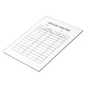 Bloc-note Minimalist Mileage Tracker Notepad (Incliné)