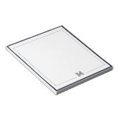 Bloc-note Minimalist Monogram Double Border Stationery (Incliné)
