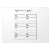 Bloc-note Minimalist Password Tracker Logbook (Devant)