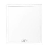 Bloc-note Minimalist Three Letter Monogram (Devant)