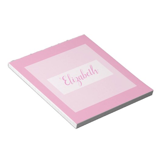 Bloc-note Minimalist typography monogram name (Incliné)