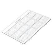 Bloc-note Minimalist Yearly Checklist Notepad (Incliné)