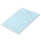 Bloc-note Minimaliste bleu professionnel (Incliné)