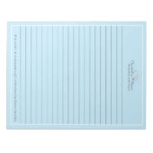Bloc-note Minimaliste bleu professionnel (Devant)