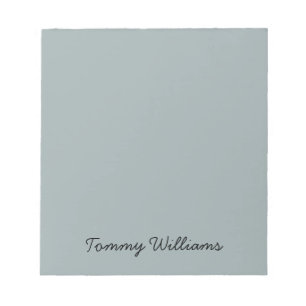 Bloc-note Minimaliste Dusty Blue Professionnel Simple