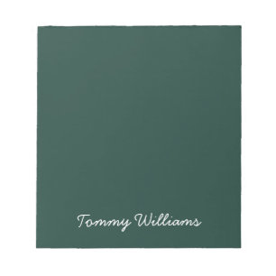 Bloc-note Minimaliste Emerald Green Professionnel Simple