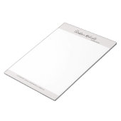 Bloc-note Minimaliste gris élégant (Incliné)