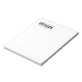 Bloc-note Minimaliste moderne professionnel plain (Tourné)