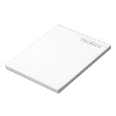 Bloc-note Minimaliste moderne professionnel plain (Tourné)