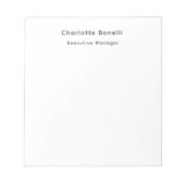 Bloc-note Minimaliste Moderne Professionnel Simple (Devant)