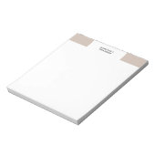 Bloc-note Minimaliste Moderne Professionnel Simple (Tourné)