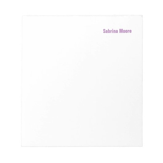 Bloc-note Minimaliste Moderne Simple Professionnel (Devant)