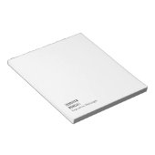 Bloc-note Minimaliste moderne tendance professionnelle (Incliné)