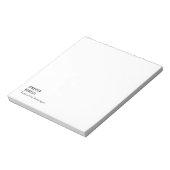 Bloc-note Minimaliste moderne tendance professionnelle (Tourné)