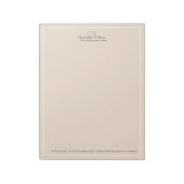 Bloc-note Minimaliste Professionnel Beige (Tourné)