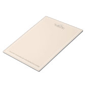 Bloc-note Minimaliste Professionnel Beige (Incliné)