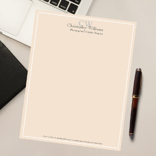 Bloc-note Minimaliste Professionnel Beige