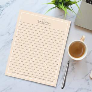 Bloc-note Minimaliste Professionnel Beige