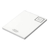 Bloc-note Minimaliste professionnel Black Dot Frame (Tourné)