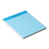 Bloc-note Minimaliste Professionnel Classique Bleu (Incliné)