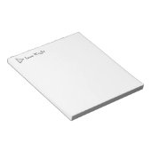 Bloc-note Minimaliste Professionnel Moderne Personnalisé (Incliné)