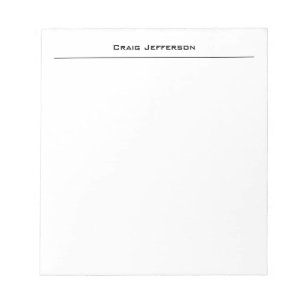 Bloc-note Minimaliste Professionnel Moderne Simple