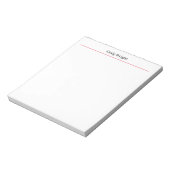Bloc-note Minimaliste Professionnel Personnalisé Classique (Tourné)
