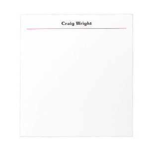 Bloc-note Minimaliste Professionnel Simple Gras Personnalisé