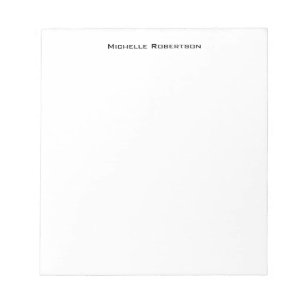 Bloc-note Minimaliste Professionnel Simple Moderne