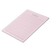 Bloc-note Minimaliste rose professionnel (Incliné)