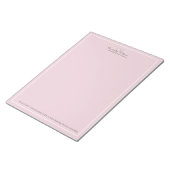 Bloc-note Minimaliste rose professionnel (Incliné)