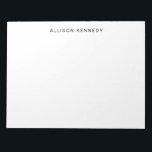 Bloc-note Minimaliste Simple Propre Classique Moderne Gris D<br><div class="desc">Professional Simple Classic Modern Basic Grey Notepad Vous pouvez facilement customiser la couleur du texte à l'aide de l'outil "Personnaliser" ou n'hésitez pas à me contacter.</div>