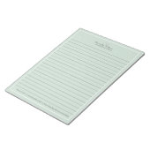 Bloc-note Minimaliste vert professionnel (Incliné)