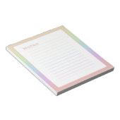 Bloc-note Minimalistic Pastel Rainbow (Incliné)