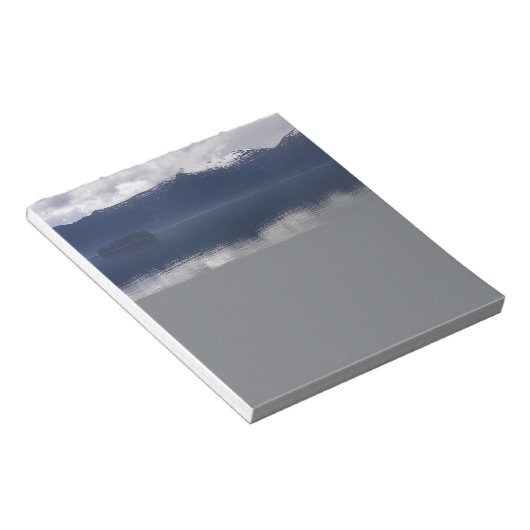 Bloc-note Misty Alaskan Sea dans les tons bleu (Incliné)