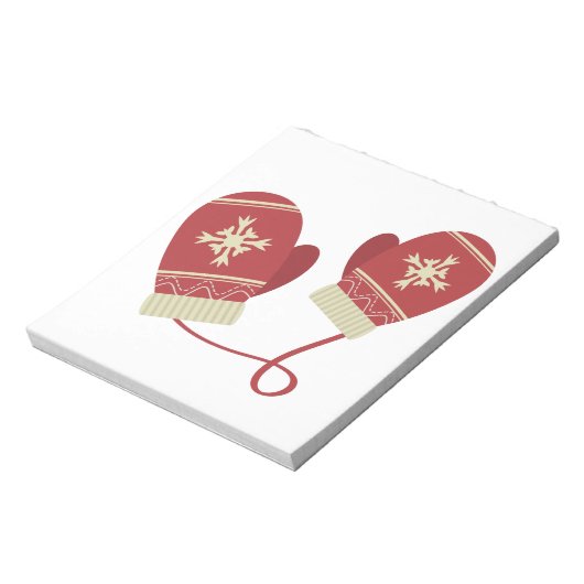 Bloc-note Mittens hiver (Tourné)