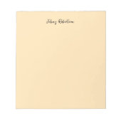 Bloc-note Moccasin Peachy Jaune Plaine Élégant Professionnel (Devant)